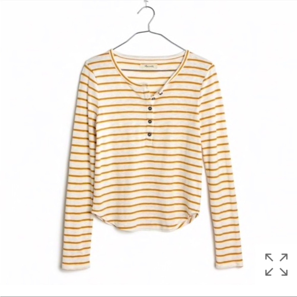 Madewell Sound Ribbed Henley Tee S